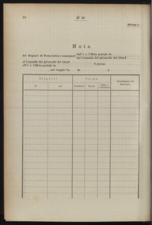 Post- und Telegraphen-Verordnungsblatt für das Verwaltungsgebiet des K.-K. Handelsministeriums 18920224 Seite: 22