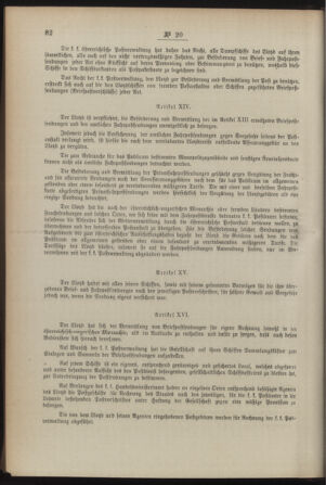 Post- und Telegraphen-Verordnungsblatt für das Verwaltungsgebiet des K.-K. Handelsministeriums 18920224 Seite: 6