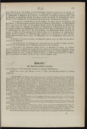 Post- und Telegraphen-Verordnungsblatt für das Verwaltungsgebiet des K.-K. Handelsministeriums 18920226 Seite: 3