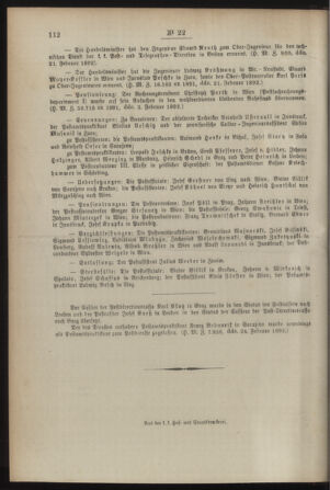 Post- und Telegraphen-Verordnungsblatt für das Verwaltungsgebiet des K.-K. Handelsministeriums 18920304 Seite: 4