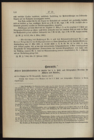 Post- und Telegraphen-Verordnungsblatt für das Verwaltungsgebiet des K.-K. Handelsministeriums 18920309 Seite: 2