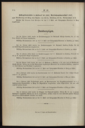 Post- und Telegraphen-Verordnungsblatt für das Verwaltungsgebiet des K.-K. Handelsministeriums 18920309 Seite: 4