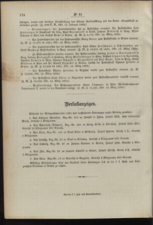 Post- und Telegraphen-Verordnungsblatt für das Verwaltungsgebiet des K.-K. Handelsministeriums 18920326 Seite: 4