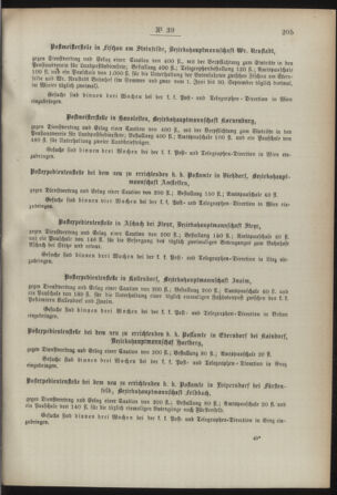 Post- und Telegraphen-Verordnungsblatt für das Verwaltungsgebiet des K.-K. Handelsministeriums 18920416 Seite: 3