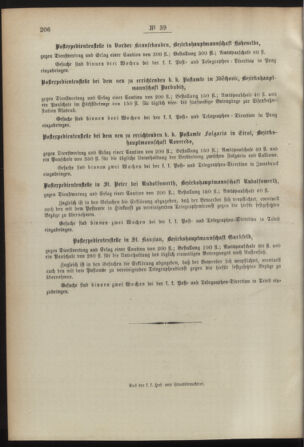 Post- und Telegraphen-Verordnungsblatt für das Verwaltungsgebiet des K.-K. Handelsministeriums 18920416 Seite: 4