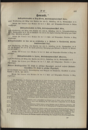 Post- und Telegraphen-Verordnungsblatt für das Verwaltungsgebiet des K.-K. Handelsministeriums 18920511 Seite: 3