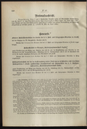 Post- und Telegraphen-Verordnungsblatt für das Verwaltungsgebiet des K.-K. Handelsministeriums 18920513 Seite: 2