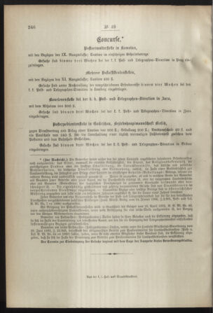 Post- und Telegraphen-Verordnungsblatt für das Verwaltungsgebiet des K.-K. Handelsministeriums 18920517 Seite: 4