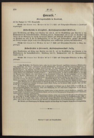 Post- und Telegraphen-Verordnungsblatt für das Verwaltungsgebiet des K.-K. Handelsministeriums 18920604 Seite: 4