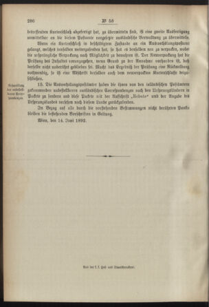 Post- und Telegraphen-Verordnungsblatt für das Verwaltungsgebiet des K.-K. Handelsministeriums 18920616 Seite: 8