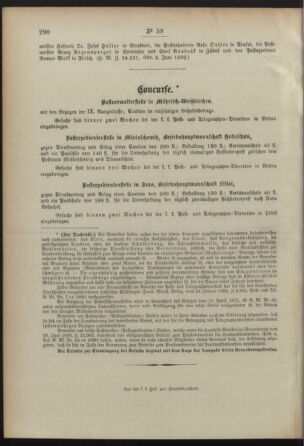 Post- und Telegraphen-Verordnungsblatt für das Verwaltungsgebiet des K.-K. Handelsministeriums 18920618 Seite: 4