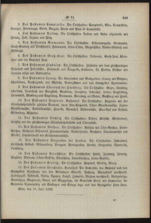 Post- und Telegraphen-Verordnungsblatt für das Verwaltungsgebiet des K.-K. Handelsministeriums 18920708 Seite: 3