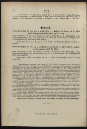 Post- und Telegraphen-Verordnungsblatt für das Verwaltungsgebiet des K.-K. Handelsministeriums 18920711 Seite: 4