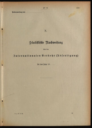 Post- und Telegraphen-Verordnungsblatt für das Verwaltungsgebiet des K.-K. Handelsministeriums 18920712 Seite: 105