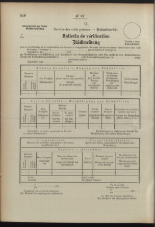 Post- und Telegraphen-Verordnungsblatt für das Verwaltungsgebiet des K.-K. Handelsministeriums 18920712 Seite: 194