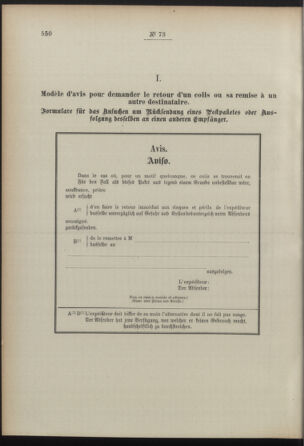 Post- und Telegraphen-Verordnungsblatt für das Verwaltungsgebiet des K.-K. Handelsministeriums 18920712 Seite: 196