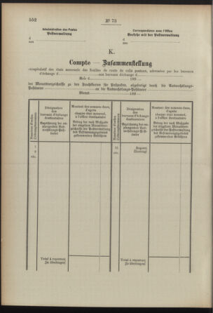 Post- und Telegraphen-Verordnungsblatt für das Verwaltungsgebiet des K.-K. Handelsministeriums 18920712 Seite: 198