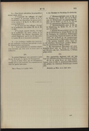 Post- und Telegraphen-Verordnungsblatt für das Verwaltungsgebiet des K.-K. Handelsministeriums 18920712 Seite: 227