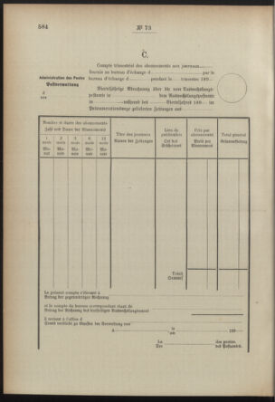 Post- und Telegraphen-Verordnungsblatt für das Verwaltungsgebiet des K.-K. Handelsministeriums 18920712 Seite: 230