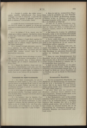 Post- und Telegraphen-Verordnungsblatt für das Verwaltungsgebiet des K.-K. Handelsministeriums 18920712 Seite: 39