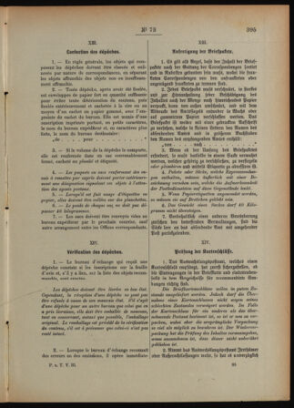 Post- und Telegraphen-Verordnungsblatt für das Verwaltungsgebiet des K.-K. Handelsministeriums 18920712 Seite: 41