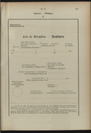 Post- und Telegraphen-Verordnungsblatt für das Verwaltungsgebiet des K.-K. Handelsministeriums 18920712 Seite: 69