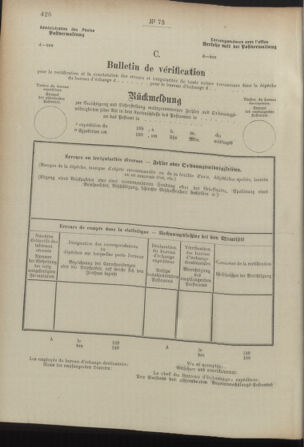 Post- und Telegraphen-Verordnungsblatt für das Verwaltungsgebiet des K.-K. Handelsministeriums 18920712 Seite: 72