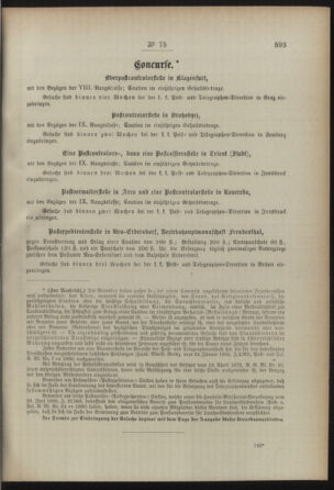 Post- und Telegraphen-Verordnungsblatt für das Verwaltungsgebiet des K.-K. Handelsministeriums 18920714 Seite: 3