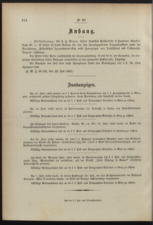 Post- und Telegraphen-Verordnungsblatt für das Verwaltungsgebiet des K.-K. Handelsministeriums 18920804 Seite: 4