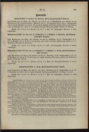 Post- und Telegraphen-Verordnungsblatt für das Verwaltungsgebiet des K.-K. Handelsministeriums 18920813 Seite: 7