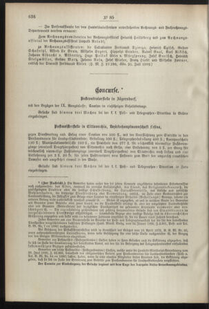 Post- und Telegraphen-Verordnungsblatt für das Verwaltungsgebiet des K.-K. Handelsministeriums 18920816 Seite: 2