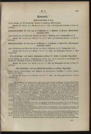 Post- und Telegraphen-Verordnungsblatt für das Verwaltungsgebiet des K.-K. Handelsministeriums 18920824 Seite: 3