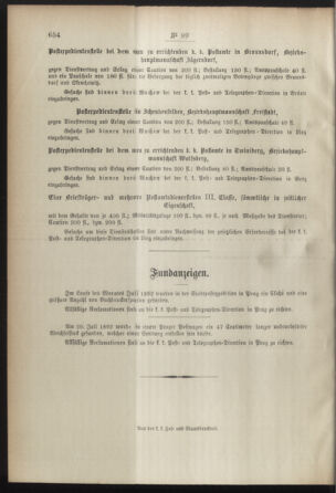 Post- und Telegraphen-Verordnungsblatt für das Verwaltungsgebiet des K.-K. Handelsministeriums 18920902 Seite: 4