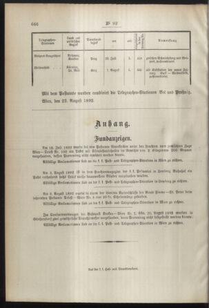 Post- und Telegraphen-Verordnungsblatt für das Verwaltungsgebiet des K.-K. Handelsministeriums 18920907 Seite: 4