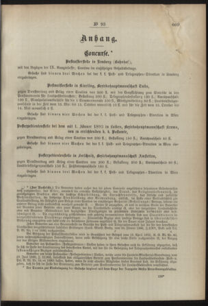 Post- und Telegraphen-Verordnungsblatt für das Verwaltungsgebiet des K.-K. Handelsministeriums 18920909 Seite: 3