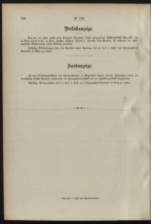 Post- und Telegraphen-Verordnungsblatt für das Verwaltungsgebiet des K.-K. Handelsministeriums 18921018 Seite: 4