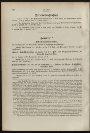 Post- und Telegraphen-Verordnungsblatt für das Verwaltungsgebiet des K.-K. Handelsministeriums 18921021 Seite: 2