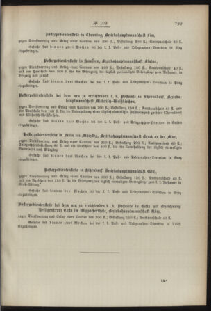 Post- und Telegraphen-Verordnungsblatt für das Verwaltungsgebiet des K.-K. Handelsministeriums 18921021 Seite: 3