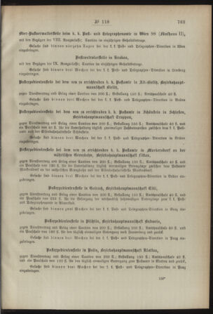 Post- und Telegraphen-Verordnungsblatt für das Verwaltungsgebiet des K.-K. Handelsministeriums 18921114 Seite: 3