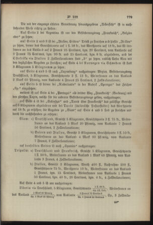 Post- und Telegraphen-Verordnungsblatt für das Verwaltungsgebiet des K.-K. Handelsministeriums 18921122 Seite: 3