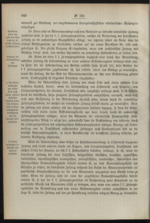 Post- und Telegraphen-Verordnungsblatt für das Verwaltungsgebiet des K.-K. Handelsministeriums 18921210 Seite: 10