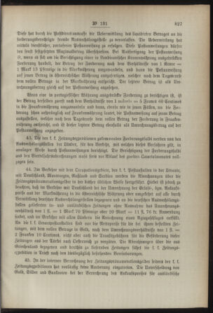 Post- und Telegraphen-Verordnungsblatt für das Verwaltungsgebiet des K.-K. Handelsministeriums 18921210 Seite: 15