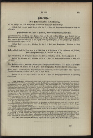 Post- und Telegraphen-Verordnungsblatt für das Verwaltungsgebiet des K.-K. Handelsministeriums 18921213 Seite: 3