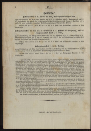 Post- und Telegraphen-Verordnungsblatt für das Verwaltungsgebiet des K.-K. Handelsministeriums 18930102 Seite: 4