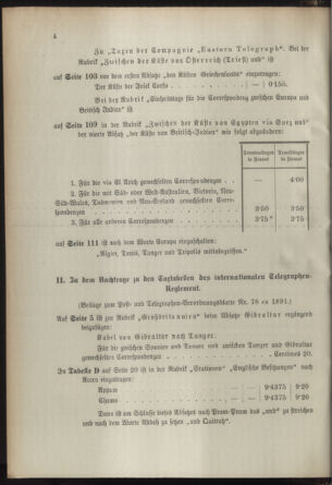 Post- und Telegraphen-Verordnungsblatt für das Verwaltungsgebiet des K.-K. Handelsministeriums 18930107 Seite: 8