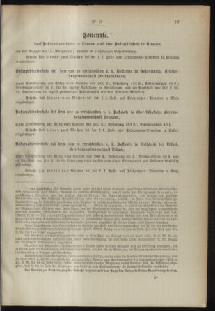 Post- und Telegraphen-Verordnungsblatt für das Verwaltungsgebiet des K.-K. Handelsministeriums 18930110 Seite: 3