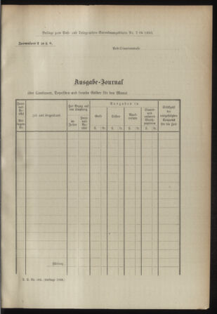 Post- und Telegraphen-Verordnungsblatt für das Verwaltungsgebiet des K.-K. Handelsministeriums 18930114 Seite: 11