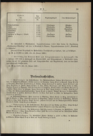 Post- und Telegraphen-Verordnungsblatt für das Verwaltungsgebiet des K.-K. Handelsministeriums 18930127 Seite: 3