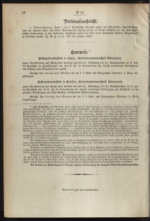 Post- und Telegraphen-Verordnungsblatt für das Verwaltungsgebiet des K.-K. Handelsministeriums 18930203 Seite: 2