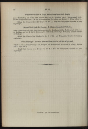 Post- und Telegraphen-Verordnungsblatt für das Verwaltungsgebiet des K.-K. Handelsministeriums 18930210 Seite: 4